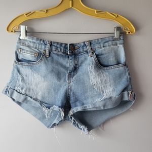 Ardene Distressed Jean Shorts - sz 7